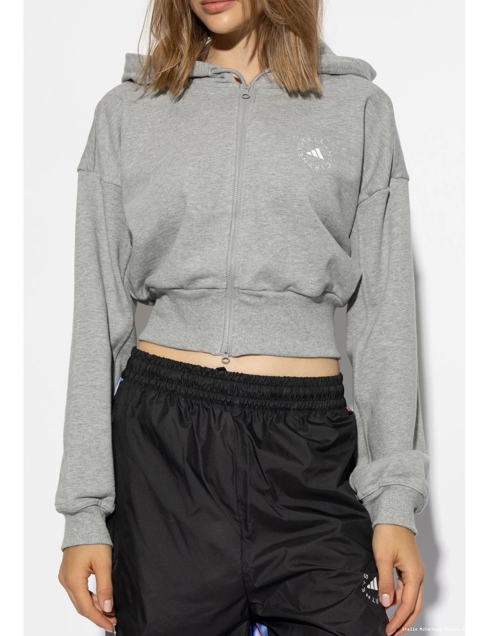 Cheap Women adidas cropped Stella logo-print by hoodie McCartney 0331